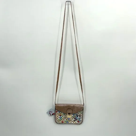 NEW LAVIVE Cross Body Rhinestone Purse Faux Leather - Picture 2 of 7
